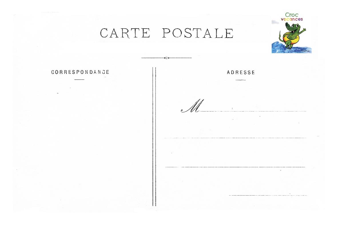 Carte postale Croc Vacances
