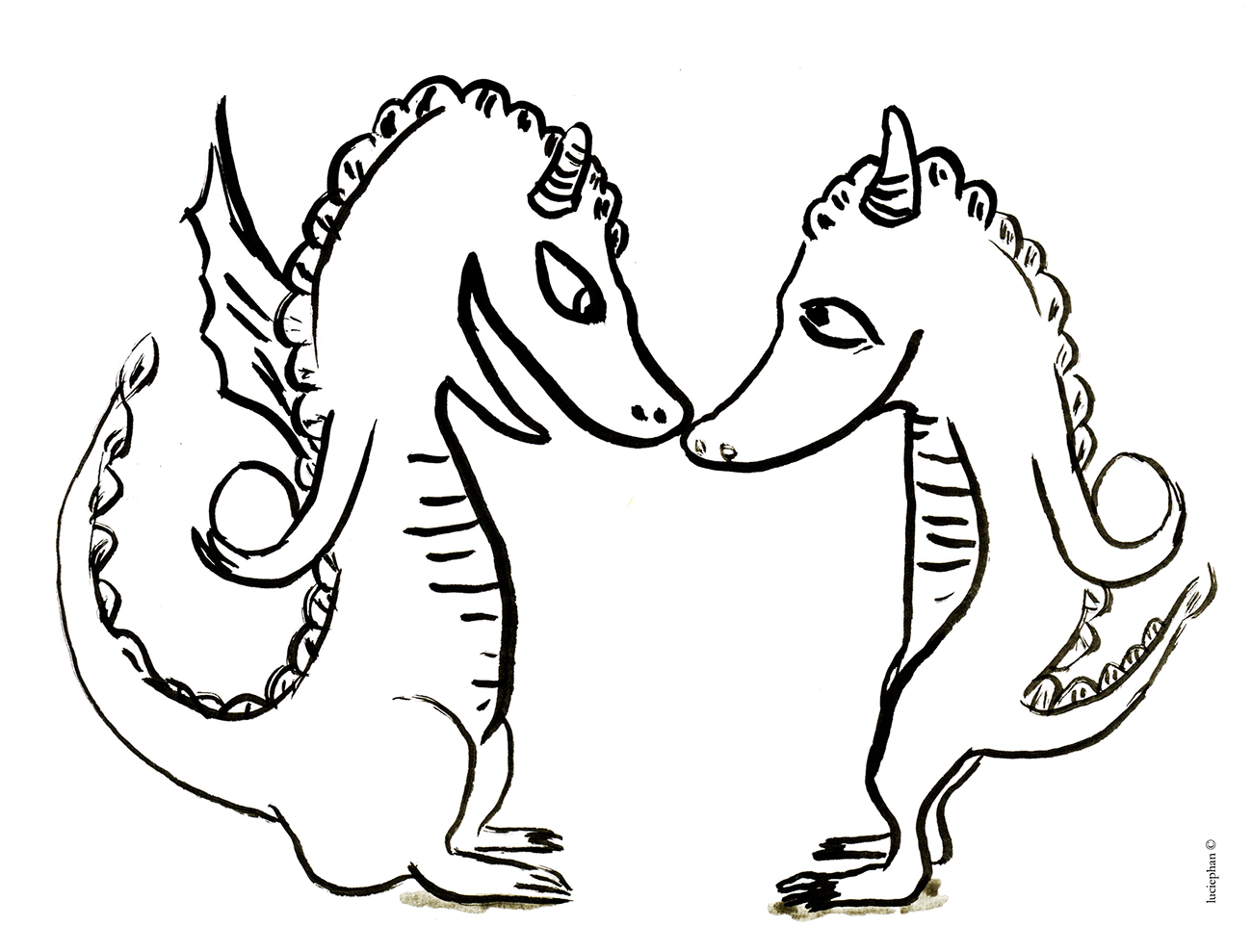 Coloriage Dragons