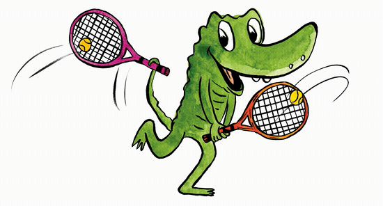 Croc au tennis