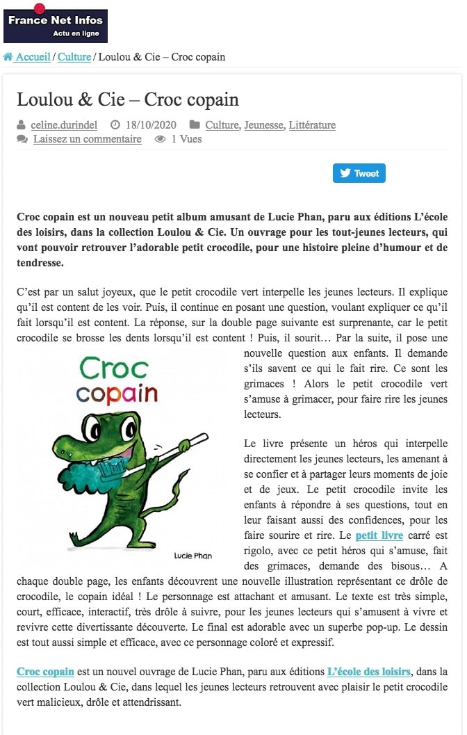 France Net Infos, Croc copain