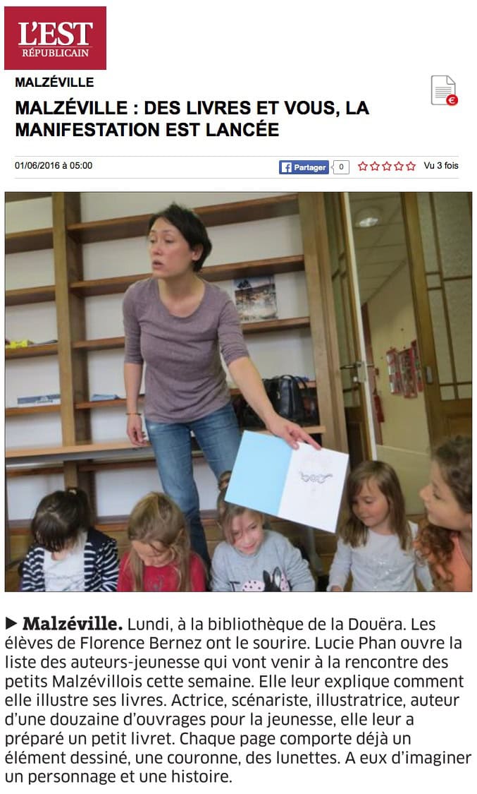 L'Est Républicain, 1er juin 2016